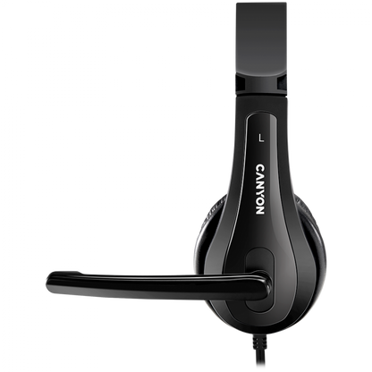 Canyon HSC-1 PC-Headset mit Mikrofon, 2m, schwarz