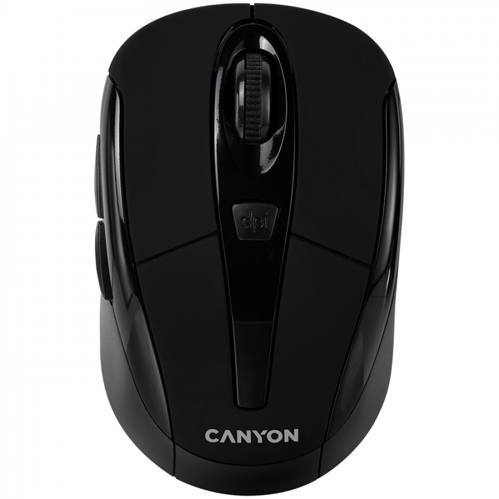 Canyon MSO-W6 Ergonomic 2.4 GHz Wireless Mouse, Black