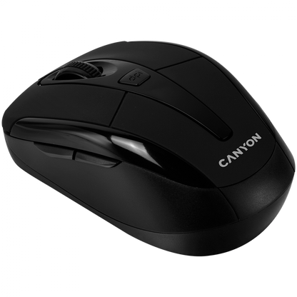 Canyon MSO-W6 Ergonomic 2.4 GHz Wireless Mouse, Black