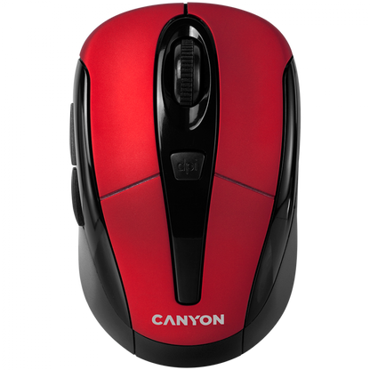 Canyon MSO-W6 Red 2.4GHz Ergonomic Wireless Mouse