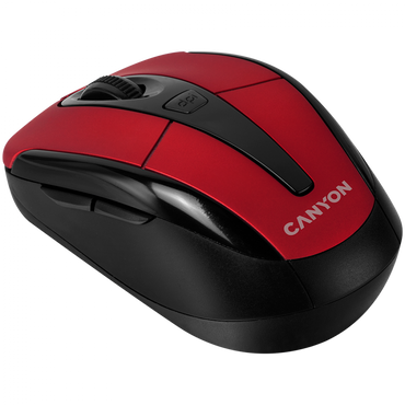Kabellose 2.4-GHz-Maus ergonomisch Canyon MSO-W6 rot