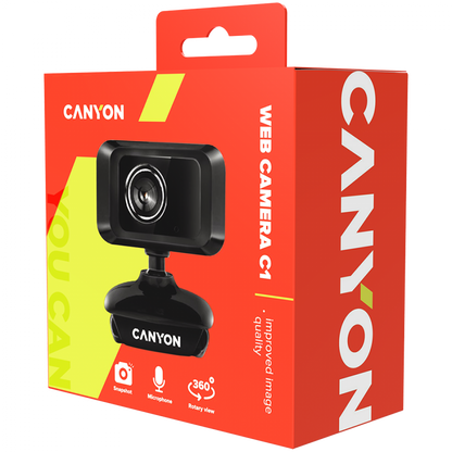 Webcam 1080p with microphone Canyon C1 black