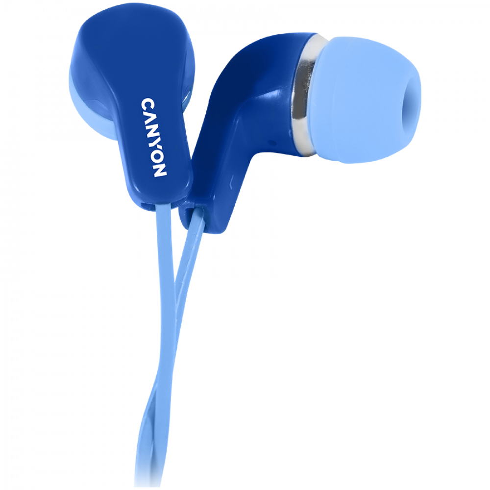 Canyon EPM-02 Blue In-Ear Headphones with Microphone Mini-Jack