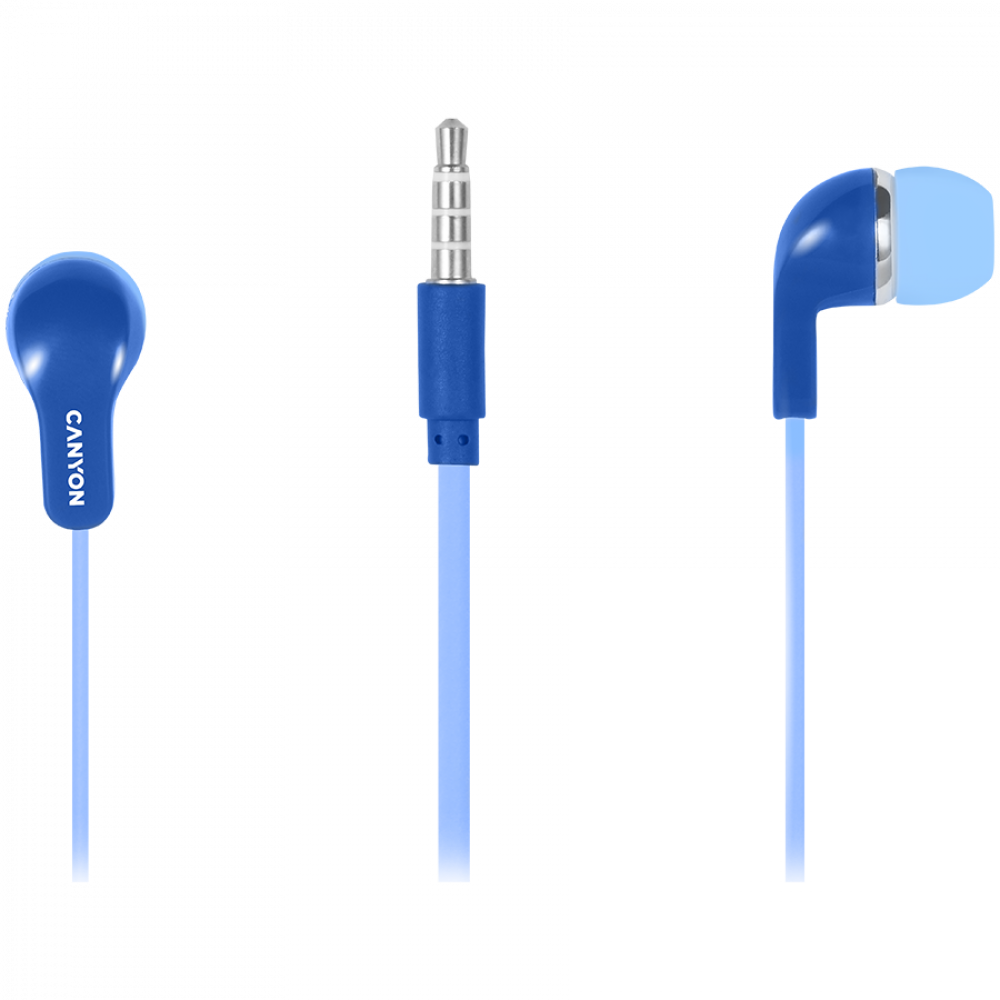 Canyon EPM-02 Blue In-Ear Headphones with Microphone Mini-Jack