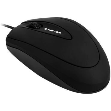Mysz przewodowa Canyon CM 1 1000 DPI ergonomiczna czarna