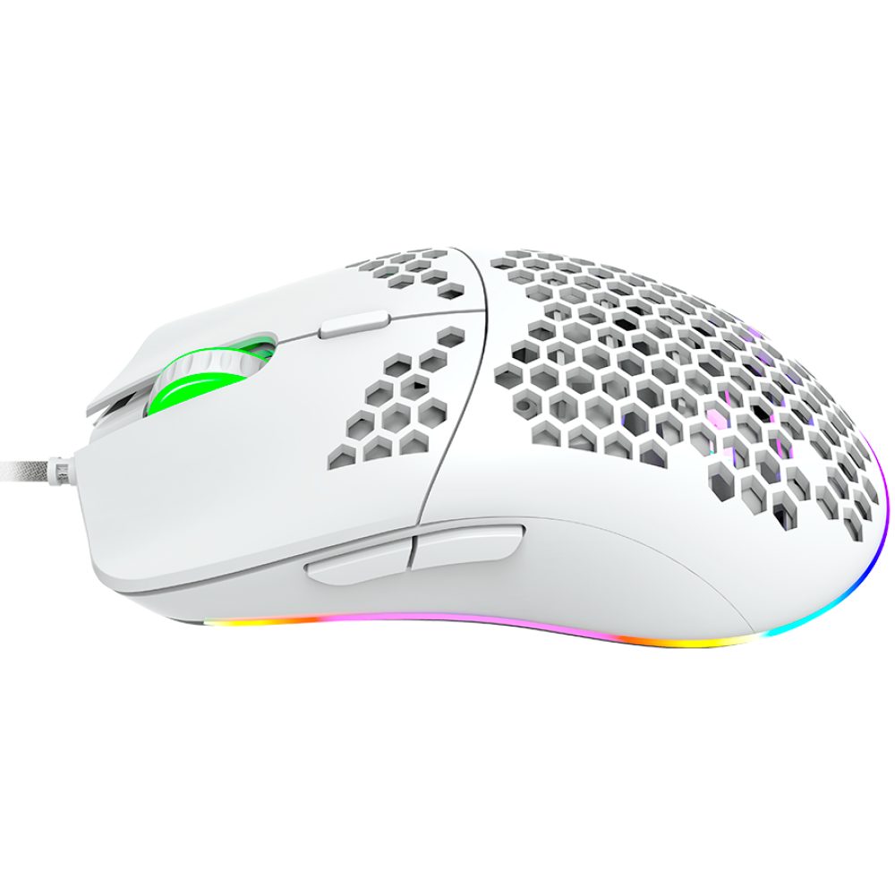 Mysz gamingowa przewodowa RGB 7 przycisków Canyon GM-11 biała