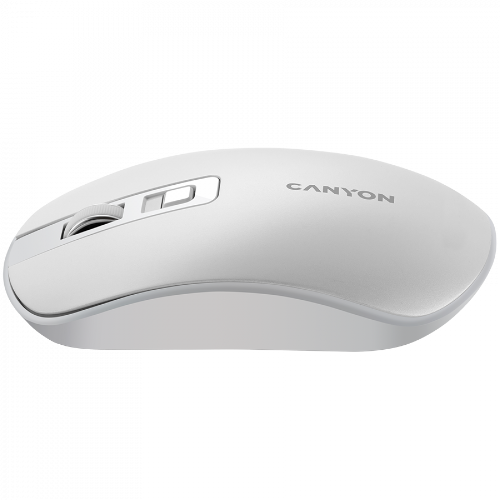 Canyon MW-18 Pearl White Rechargeable Wireless Mouse