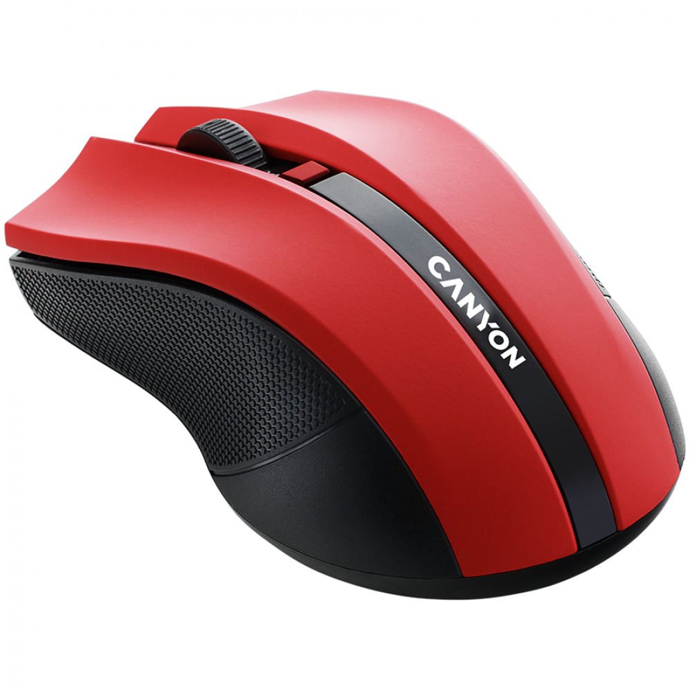 Ergonomische kabellose Maus Canyon MW 5 rot