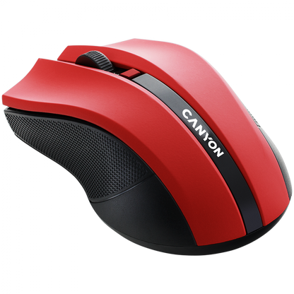 Ergonomische kabellose Maus Canyon MW 5 rot