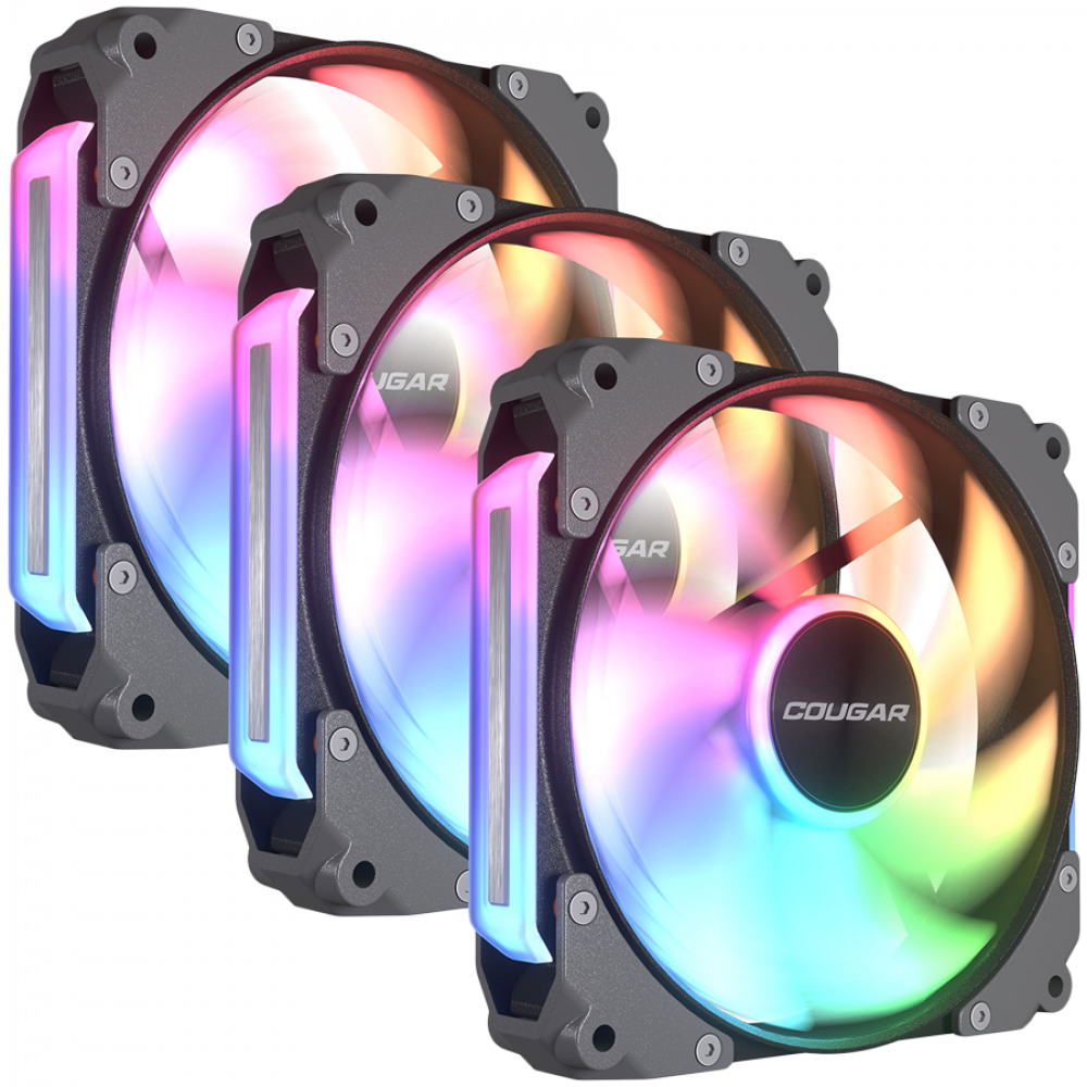 Wentylator COUGAR Apolar 120 ARGB RGB czarny 3 szt.
