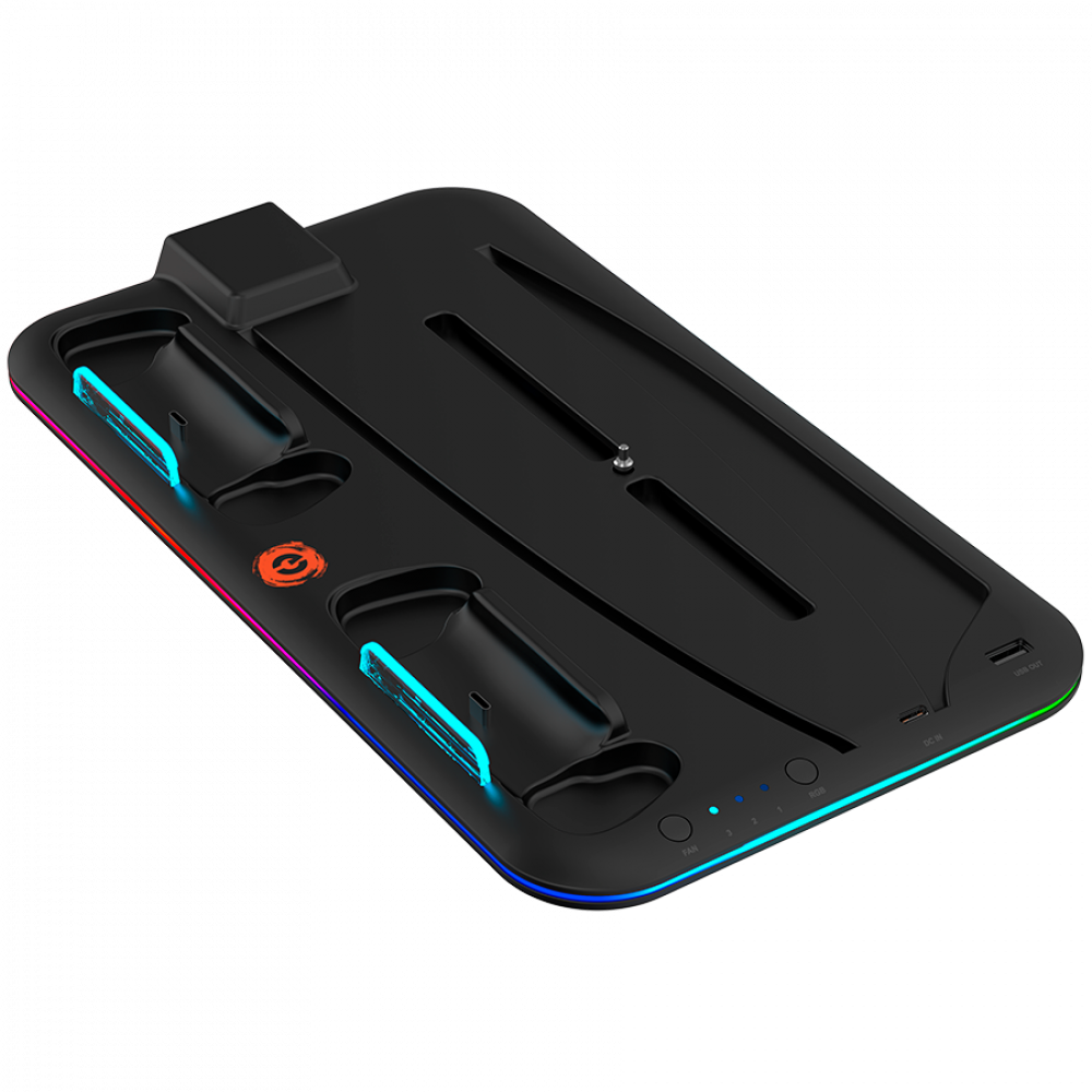 PS5-Ständer mit RGB, Lade- und Kühlfunktion Canyon CS-5 schwarz