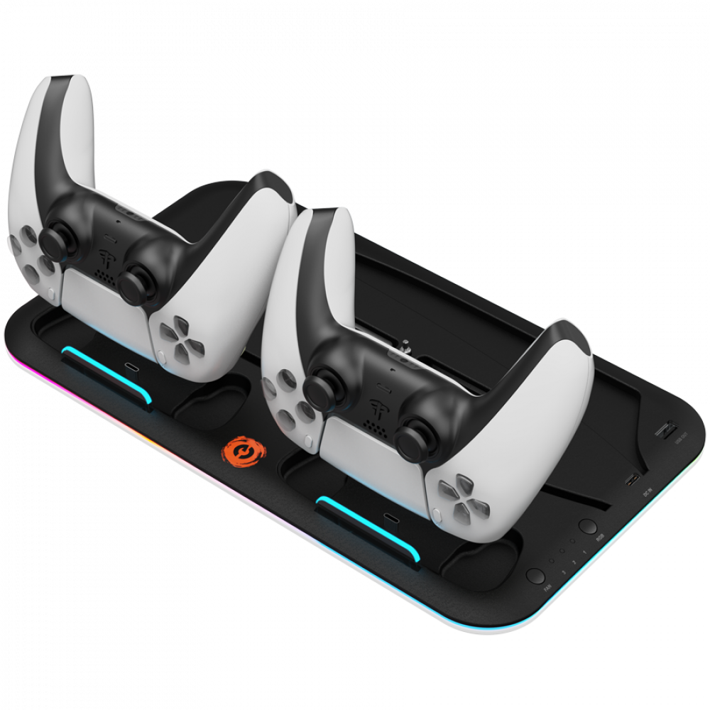 PS5-Ständer mit RGB, Lade- und Kühlfunktion Canyon CS-5 schwarz