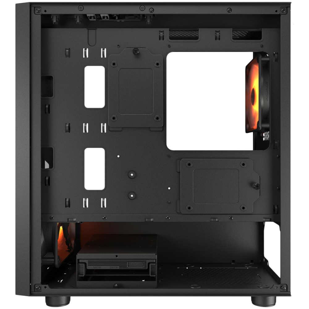 COUGAR UNIFACE MINI RGB Mini Tower Case with Window, Black
