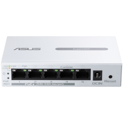 ASUS ExpertWiFi EBP15 5-Port GbE PoE+ Switch 60W mit 4 PoE+ Ports