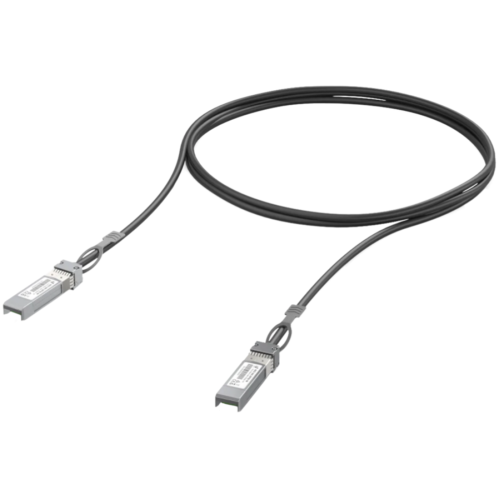 UBIQUITI UniFi 25 GbE 1m Black DAC Cable