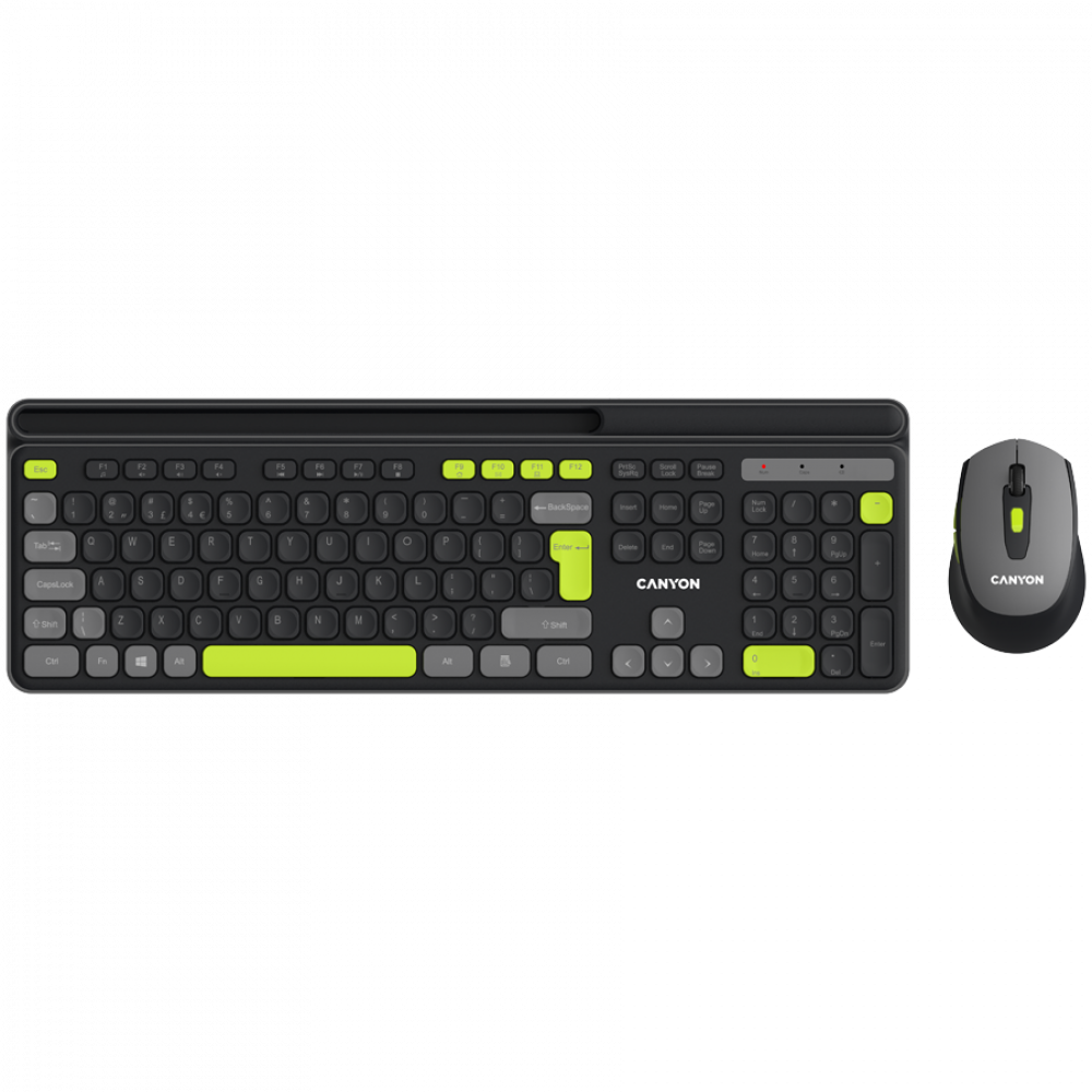 Kabelloses Tastatur- und Maus-Set Canyon HSET-W5 schwarz