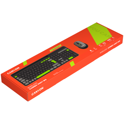 Kabelloses Tastatur- und Maus-Set Canyon HSET-W5 schwarz