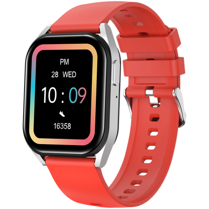 Canyon SW-58 BT-CALL Smartwatch with Call Function, Silver-Red
