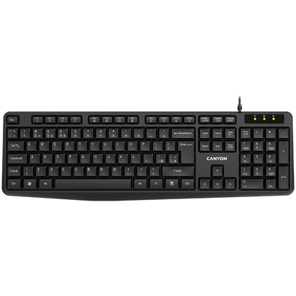 Canyon KB-1 Black Wired English-Spanish Gaming Keyboard