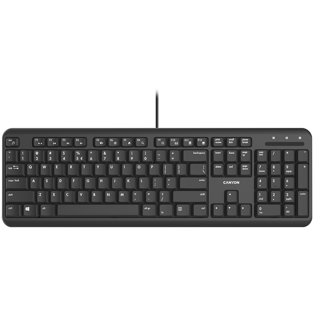 Kabelgebundene Gaming-Tastatur Canyon HKB 20 Schwarz EN-Layout