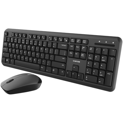 Kabellose Tastatur-Maus-Set Canyon SET-W20 schwarz