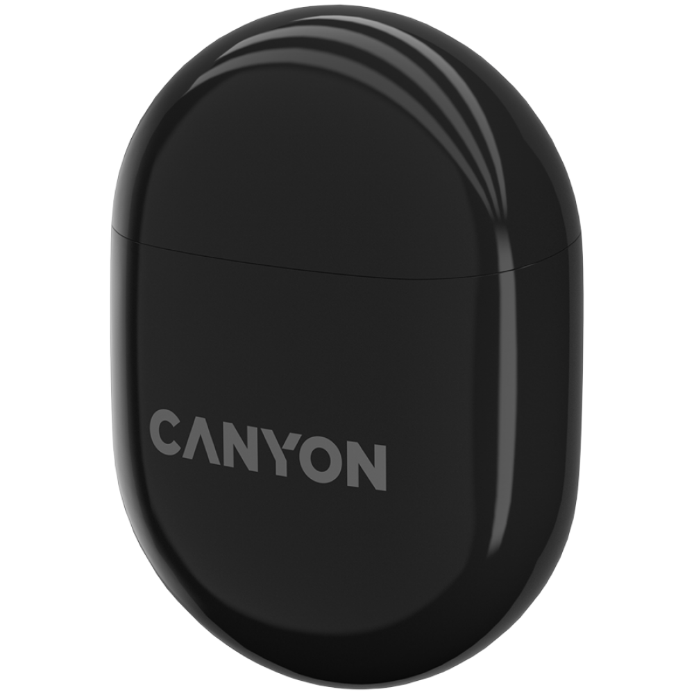 Canyon TWS-6 Black TWS In-Ear Headphones with Wireless Charging Case