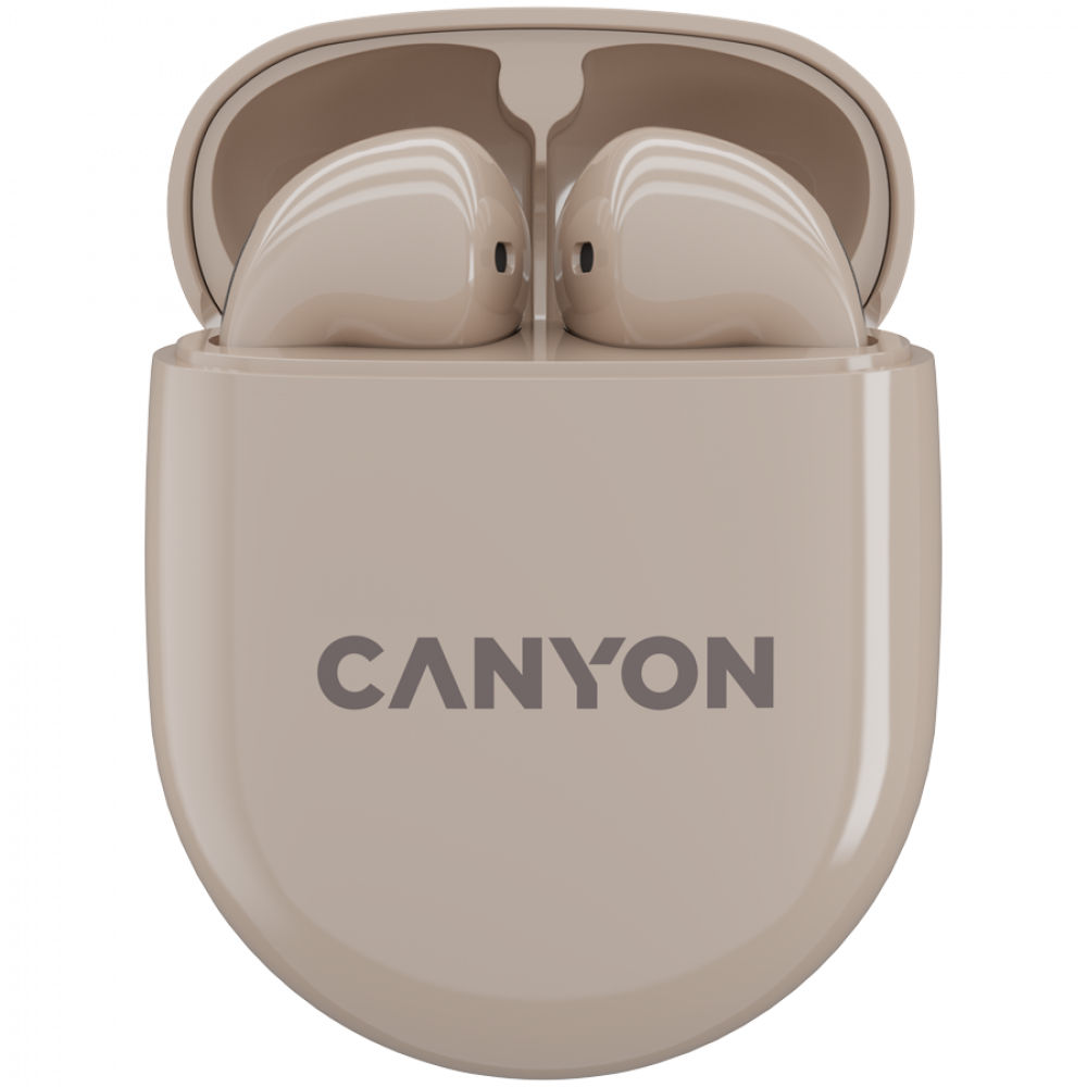 Canyon TWS 6 TWS Wireless Earbuds, Beige