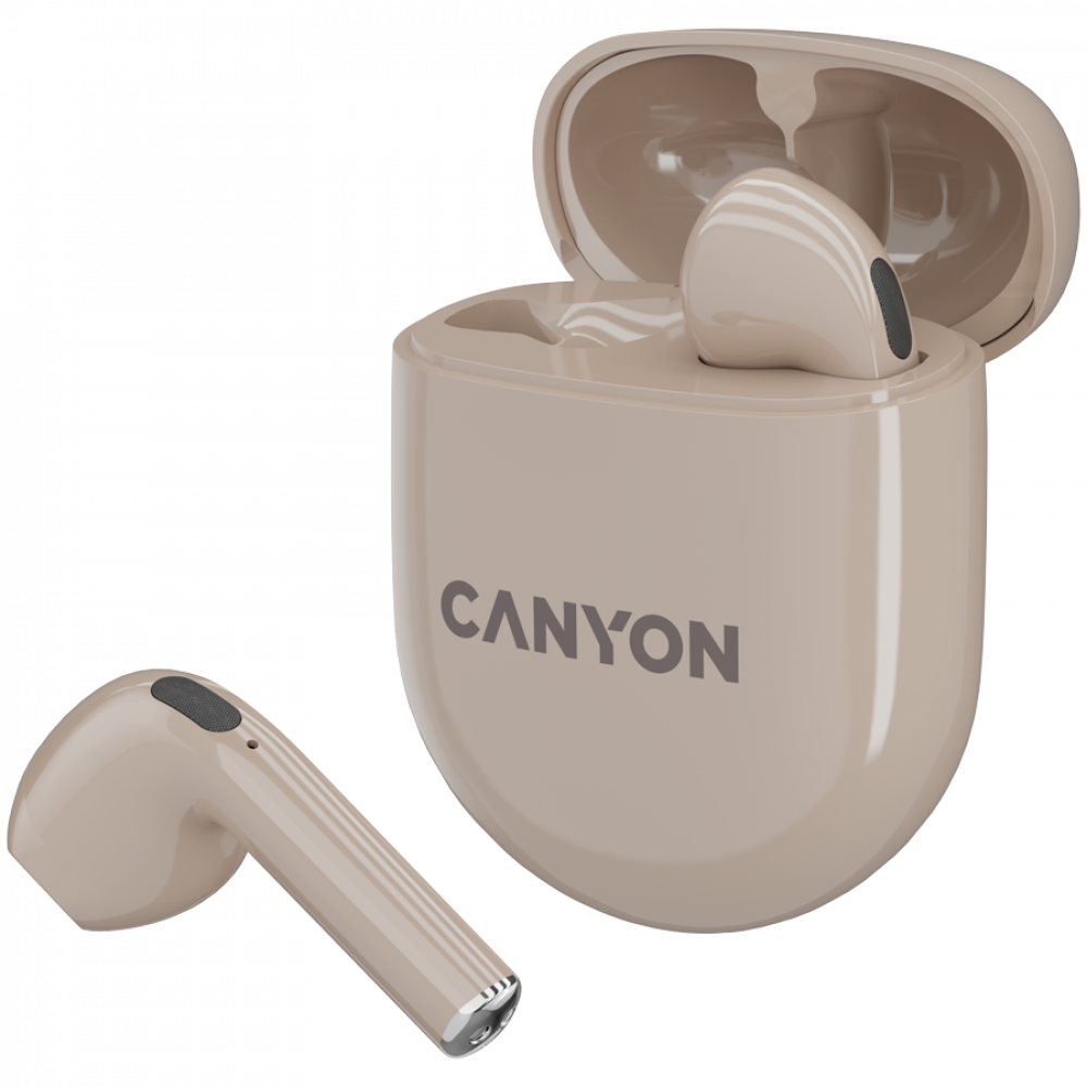 Canyon TWS 6 TWS Wireless Earbuds, Beige