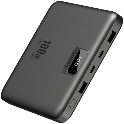 Powerbank für Laptop 20000 mAh PD 100W QC3.0 flach Canyon PB-2008 Graphit