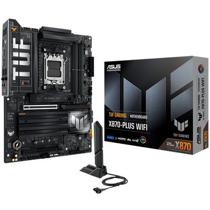 Płyta główna ASUS TUF GAMING X870 PLUS WIFI ATX z Wi-Fi 7 i RGB czarna
