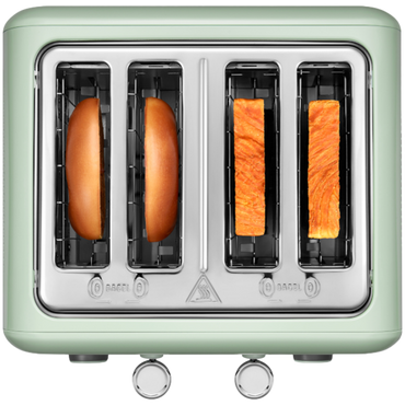 Buydeem DT640E 4-Slice Toaster 1800W Defrost Pastel Green