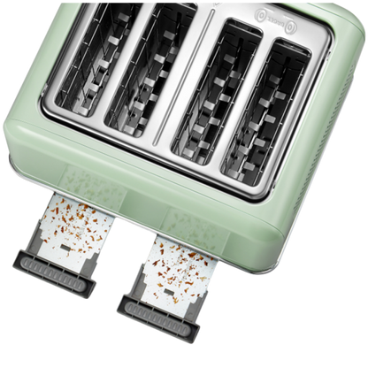 Toaster Buydeem DT640E für 4 Scheiben 1800 W Auftaufunktion Pastellgrün