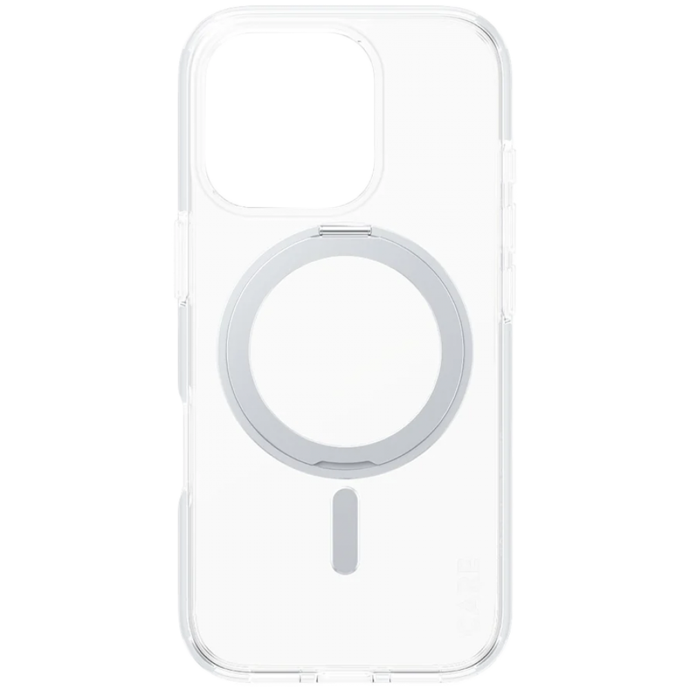 PANZERGLASS Schutzhülle für iPhone 16 Pro mit Kickstand transparent/silber