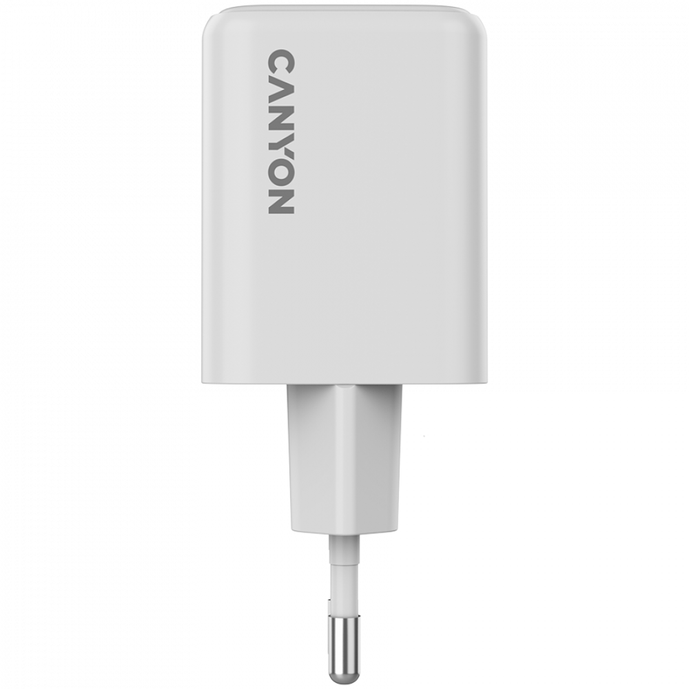 GaN-Netzladegerät 45 W 1xPD 1xQC EU Canyon CU45AC weiß