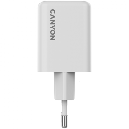 GaN-Netzladegerät 45 W 1xPD 1xQC EU Canyon CU45AC weiß