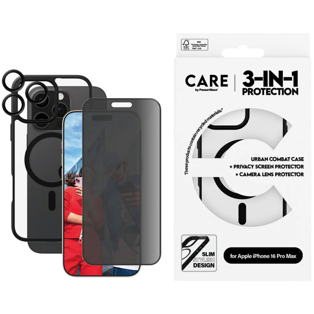Etui ochronne PANZERGLASS do iPhone 16 Pro Max czarne
