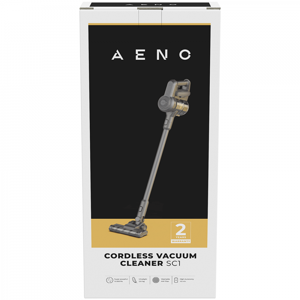 15kPa 45min lightweight Aeno SC1 gray cordless vacuum cleaner