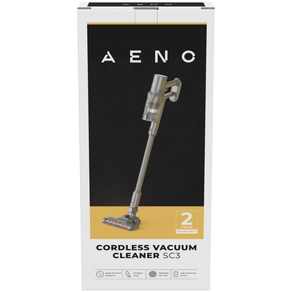 Cordless vacuum cleaner 28 kPa 45 min lightweight Aeno SC3 grey