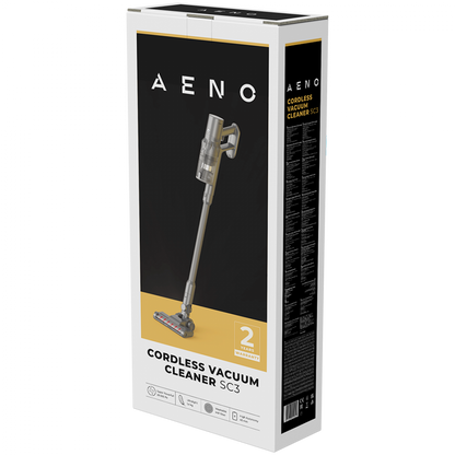 Cordless vacuum cleaner 28 kPa 45 min lightweight Aeno SC3 grey