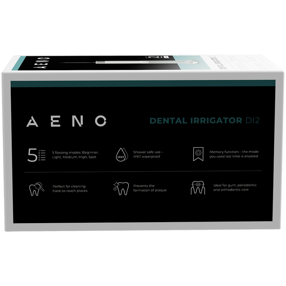 Aeno DI2 Dental Irrigator 5 Modes 140 PSI 200 ml White