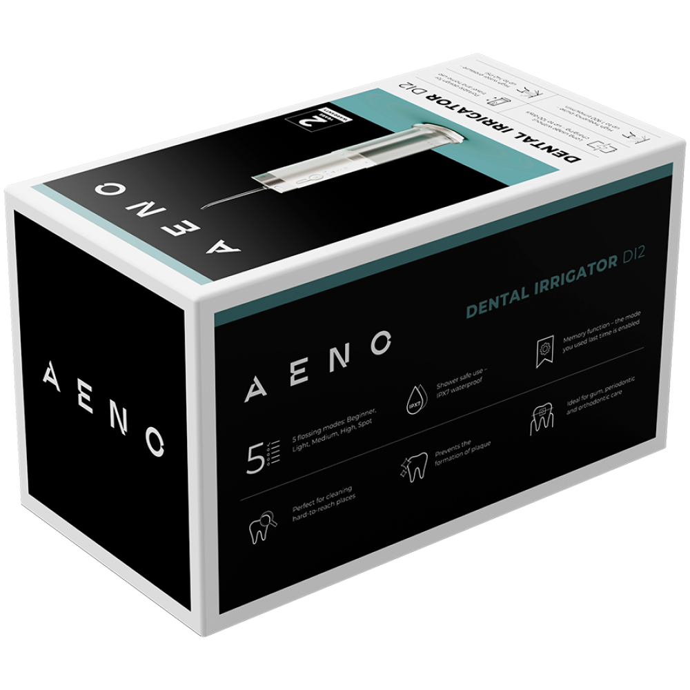 Aeno DI2 Dental Irrigator 5 Modes 140 PSI 200 ml White