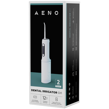 Aeno DI1 white dental irrigator 100 PSI 200 ml 12 programs