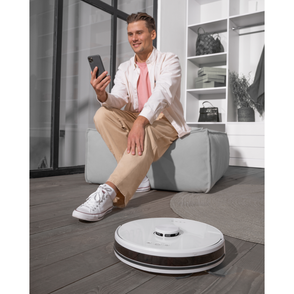 Robot sprzątający 2w1 2500Pa z mapą Aeno RC2S biały