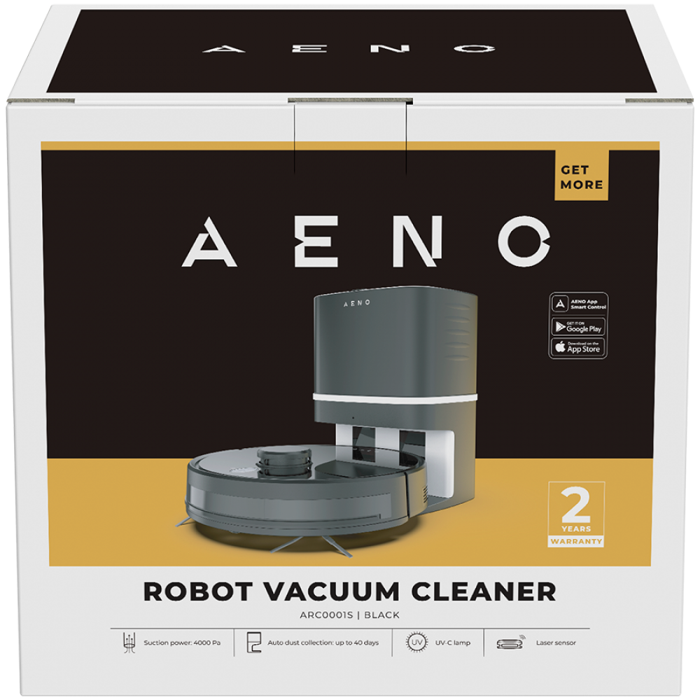 Aeno Saugroboter RC1S schwarz 2-in-1