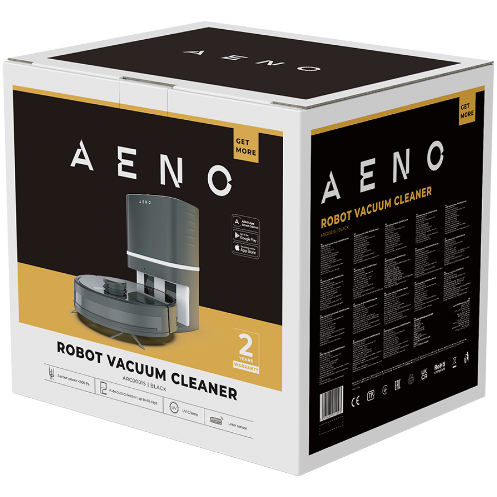 Aeno Saugroboter RC1S schwarz 2-in-1
