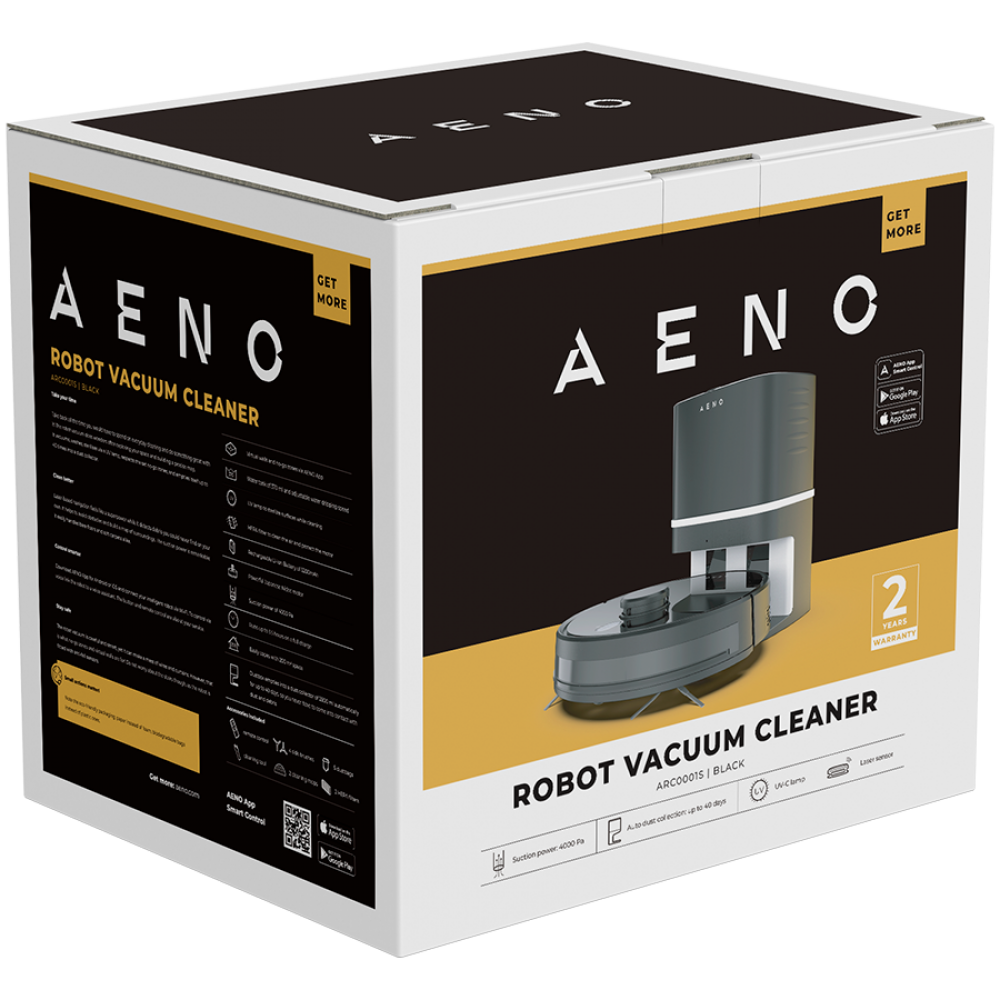 Aeno Saugroboter RC1S schwarz 2-in-1