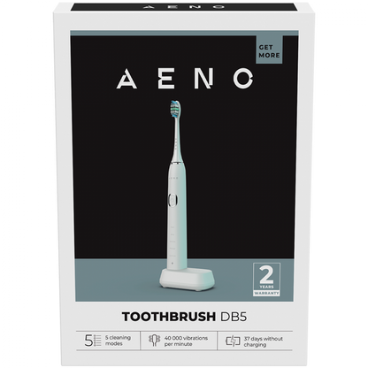 Aeno DB5 Sonic Toothbrush 46000 rpm 5 modes IPX7 white