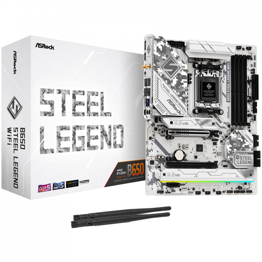 Płyta główna ASROCK B650 Steel Legend WiFi ATX DDR5 7200 MHz
