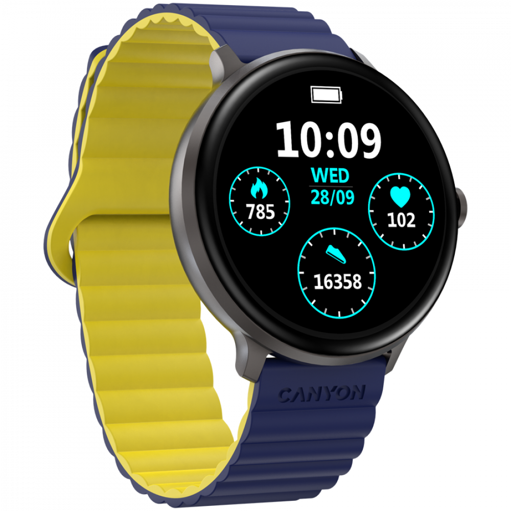 Smartwatch with sports functions Canyon SW-69 blue-yellow