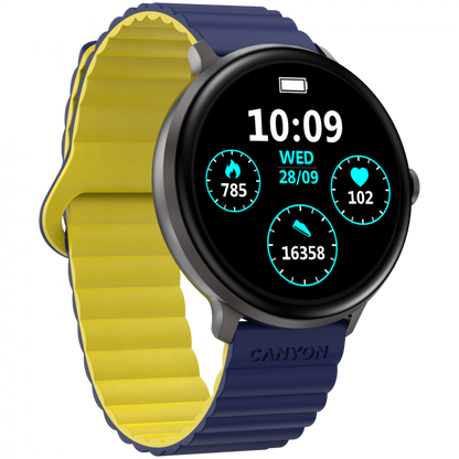 Smartwatch with sports functions Canyon SW-69 blue-yellow